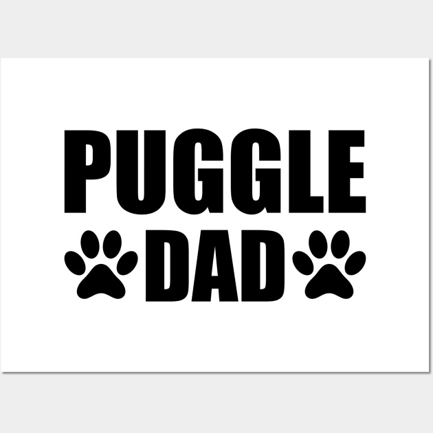 Puggle Dad - Puggle Dog Dad Wall Art by KC Happy Shop